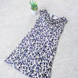 ⭐Ann Taylor Factory Cowl Neck Cheetah Print Dress 6⭐
